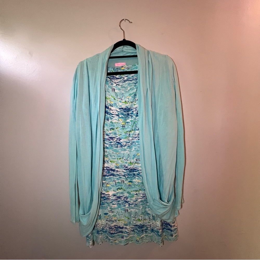Lily Pulitzer Nautical Dress Cotton and Cardigan Modal  Pima Cotton